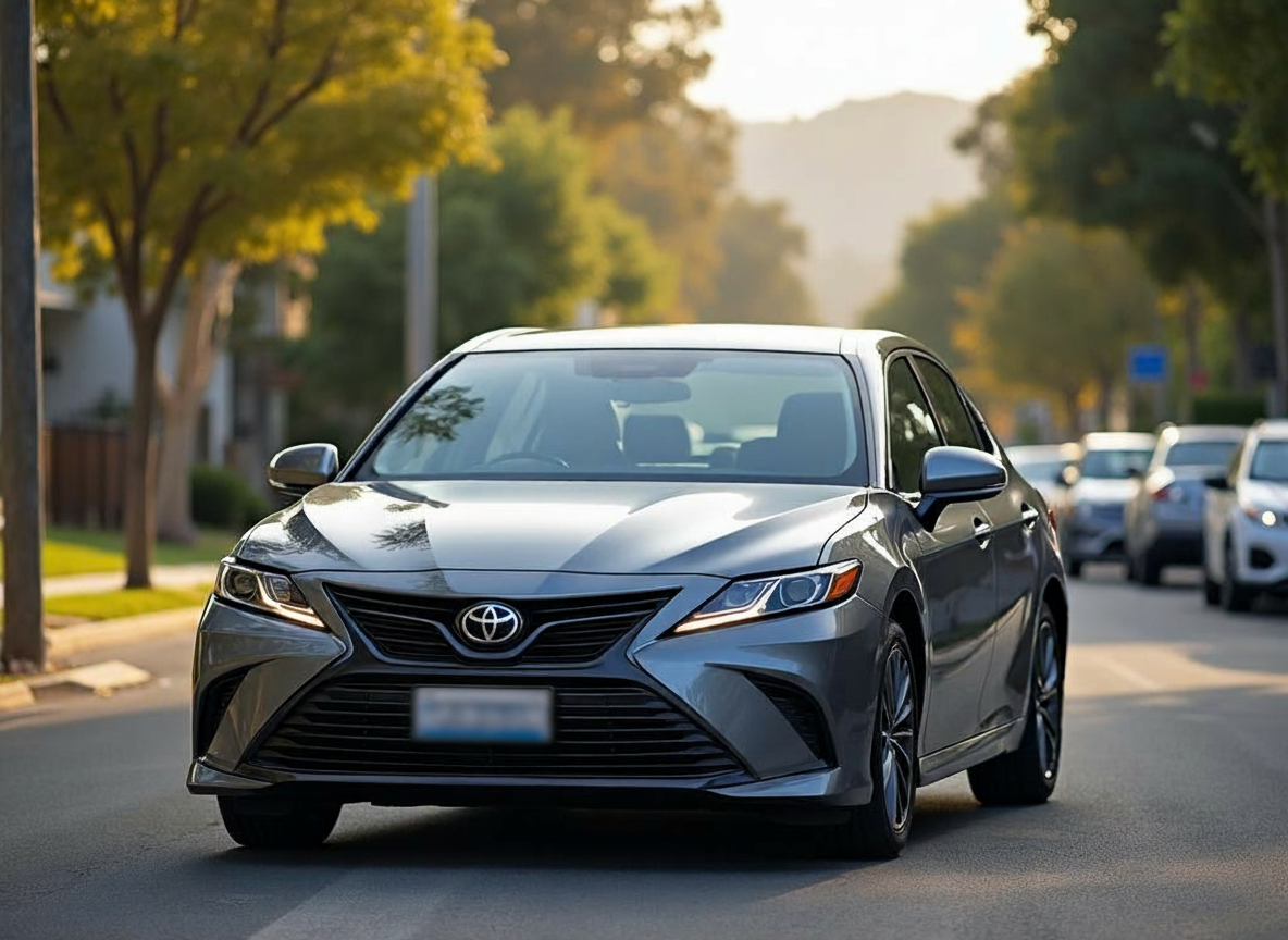 Toyota Camry Hybrid rental car Point Cook to CBD commute