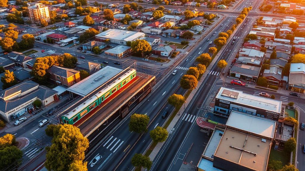 Uber driver guide for Glenroy suburb Melbourne showing Glenroy station and Pascoe Vale Road
