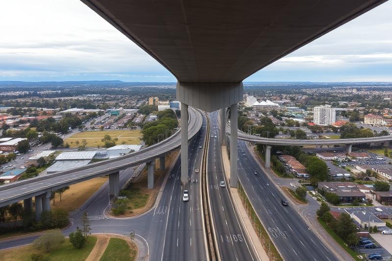 Uber driver guide for Melton suburb Melbourne showing Western Freeway and residential area
