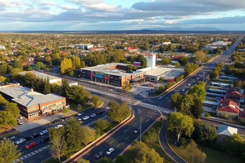 Uber driver guide for Ringwood suburb Melbourne showing Eastland shopping centre and Maroondah Highway